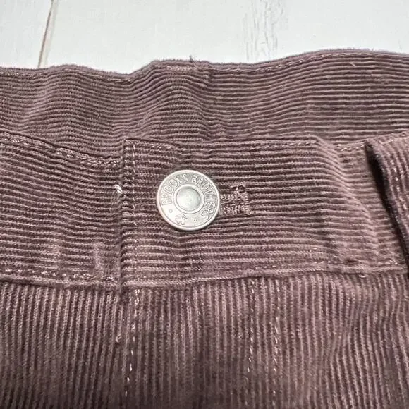 NWT Brooks Brothers Corduroy Pants SIZE 36 x 32 Brown Straight Leg NEW